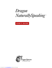 Dragon Systems DRAGON NATURALLYSPEAKING Manual