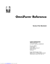 Nuance OMNIFORM 2 REFERENCE FOR MACINTOSH Reference