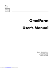 Nuance OMNIFORM 4 User Manual