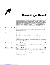 NUANCE OMNIPAGE DIRECT 2 FOR MACINTOSH Manual