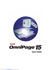 Scansoft OMNIPAGE 15 Manual