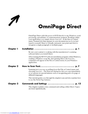 ScanSoft OMNIPAGE DIRECT 2 FOR MACINTOSH Installation Manual