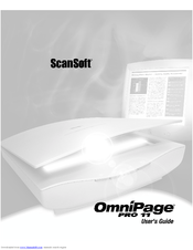 Scansoft OMNIPAGE PRO 11 Manual