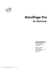 omnipage pro 17 manual
