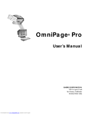 Nuance OMNIPAGE PRO 9 User Manual