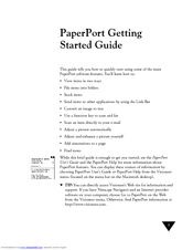 ScanSoft SCANSOFT PAPERPORT 5.0 Started Manual