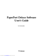 ScanSoft PaperPort Deluxe User Manual