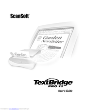 Scansoft TEXTBRIDGE PRO 11 Manual