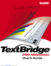 ScanSoft TextBridge Pro Millenium Manual