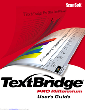 ScanSoft TEXTBRIDGE PRO-MILLENIUM Manual