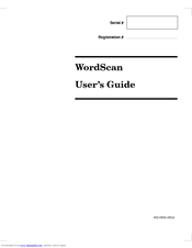 CAERE WordScan Plus User Manual