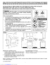 Kenmore 7754 - Elite 30 in. Gas Range Installation Instructions Manual