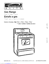 Kenmore 790.7751 Series Use And Care Manual