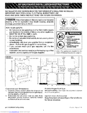 Kenmore 7756 30 Installation Instructions Manual