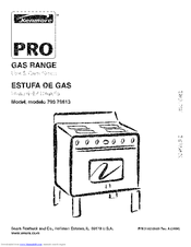 Kenmore 7961 - Pro 30 in. Gas Range Use And Care Manual