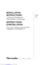 Thermador Professional
PRO-HARMONY P36 Installation Instructions Manual