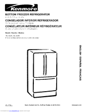 Kenmore 7830 - 22.6 cu. Ft. Trio Bottom Freezer Refrigerator Use & Care Manual