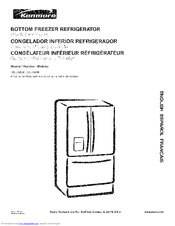 Kenmore 7840 - 23.0 cu. Ft. Bottom-Freezer Refrigerator Use & Care Manual