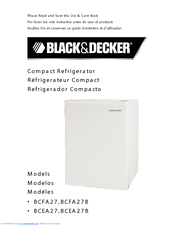 Black & Decker ECR17B Use & Care Book