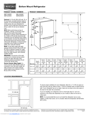 Maytag MBF2258XE Product Dimensions