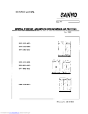 Sanyo SRR-23GD-MED - Commercial Solutions Lab Service Manual