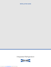 Sub-Zero IC-27F Installation Manual