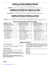 Maytag MCD2358WE - 23.1 cu. Ft. Cabinet Depth Refrigerator Installation Instructions Manual