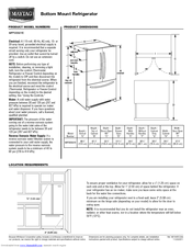 Maytag MFF2055YE Product Dimensions
