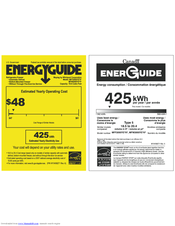 Maytag MFF2055YEW Energy Manual