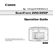 Canon ScanFront 220 Operation Manual