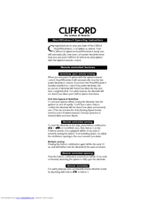 CLIFFORD SmartWindows 4 Operating Instructions