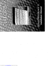 CLIFFORD SMARTWINDOWS 2 Installation Manual