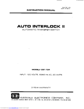 KUSSMAUL 091-134 Instruction Manual