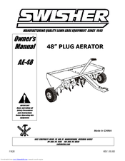 SWISHER AE-48 PLUG AERATOR Manual