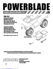 Swisher PowerBlade PBB-7512 Assembly Instructions