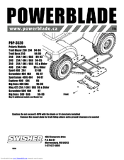 Swisher PowerBlade PBP-3520 Assembly Instructions
