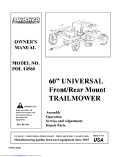 SWISHER POL 14560 Owner's Manual