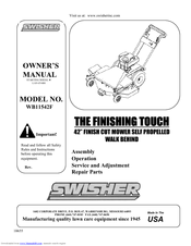SWISHER WB11542F Owner's Manual