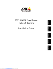 AXIS 27505R1 Installation Manual