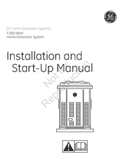 Ge HOME GENERATOR SYSTEMS 7000 WATT Installation And Start-Up Manual