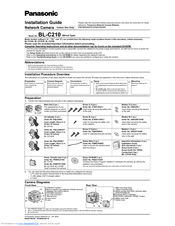 Panasonic BL-C210A Installation Manual