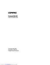 Compaq ProLiant 400 Setup And Installation Manual