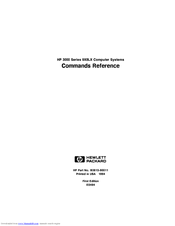 HP e3000 Command Reference Manual