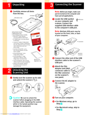 Canon CANOSCAN D660U Getting Started Manual