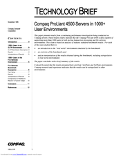Compaq ProLiant 4500 Technology Brief