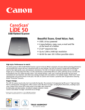 Canon CanoScan LiDe 50 Specification