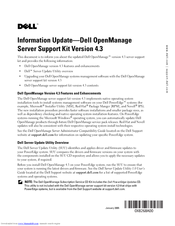 Dell OpenManage Server Support Kit Version 4.3 Information Update