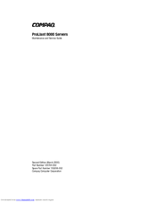 Compaq ProLiant 8000 Maintenance And Service Manual