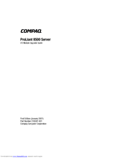 Compaq 8500R - ProLiant - 4 GB RAM Upgrade Manual