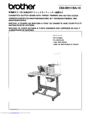 Brother CB3-B917 Parts Manual